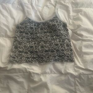 Brandy Melville Skull Print Tank Top